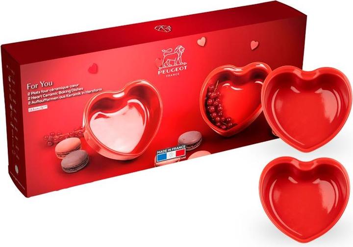 Peugeot FOR YOU Herzform Duo rot 13,5 cm