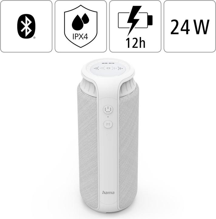 Produktbild Hama Pipe 2.0 Mobiler Bluetooth-Lautsprecher (12 h, Akkubetrieb)