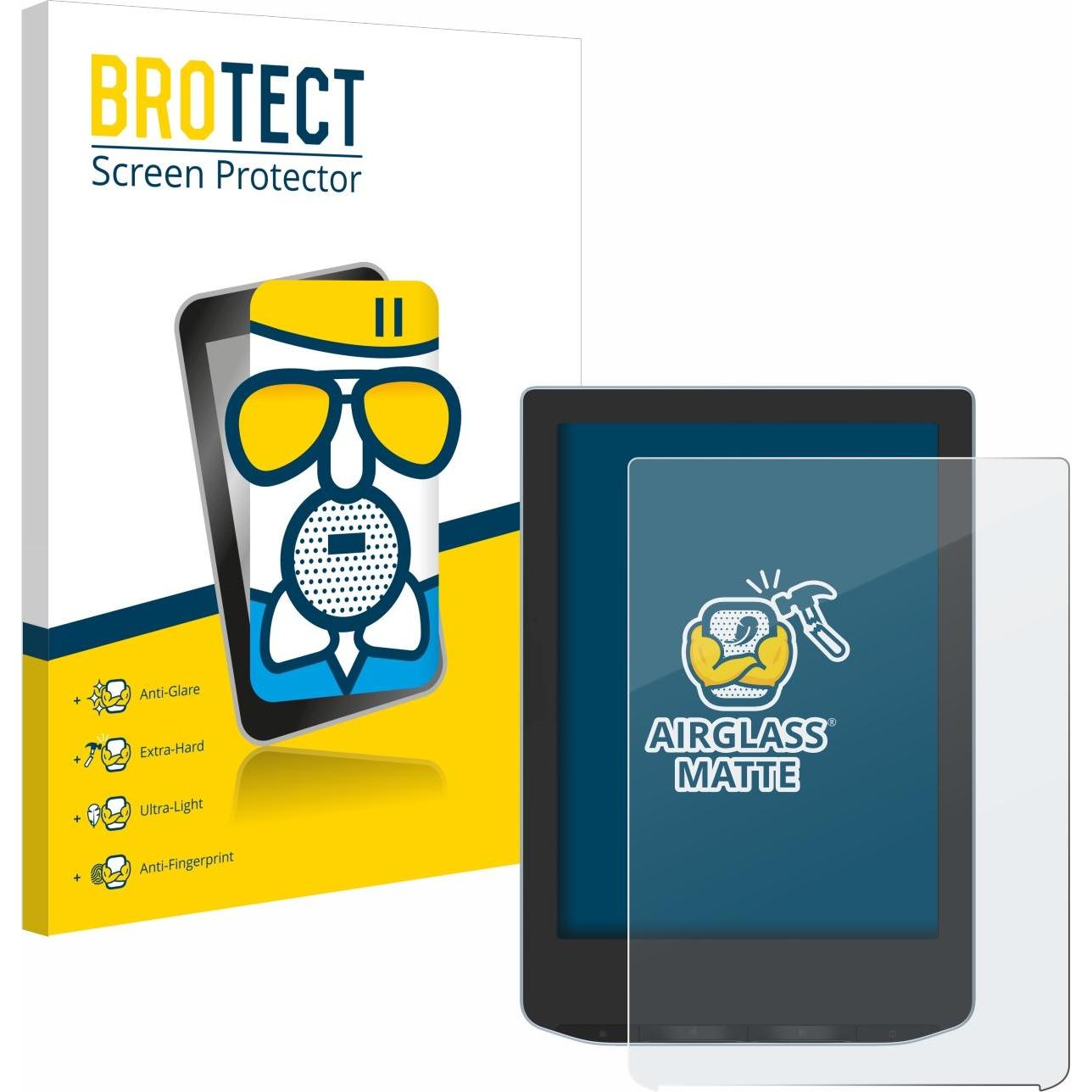 BROTECT AirGlass Panzerglasfolie Matt (Verse), eReader Zubehör, Grau