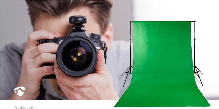 Produktbild Nedis Foto Studio-Hintergrund 2,95 x 2,95 m Grün (295 cm, 295 cm)