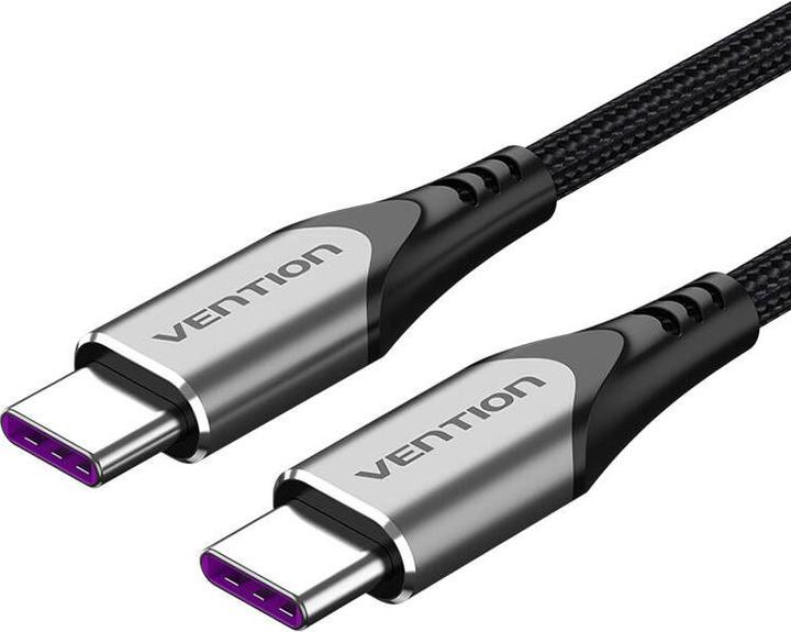Produktbild Vention Kabel USB-C 2.0 do USB-C 5A TAEHG 1,5m Szary (1.50 m, USB 2.0, 100 W)