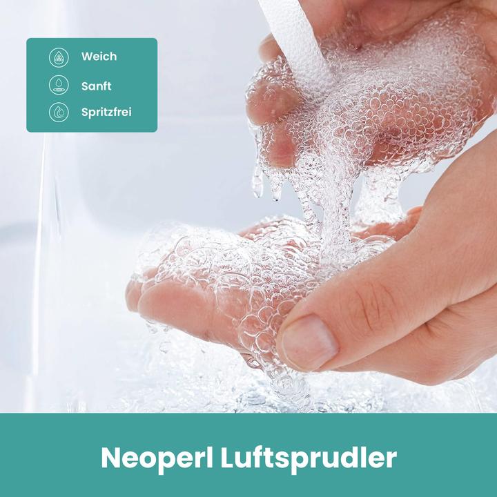 Produktbild Emke Wasserhahn Bad Messing Keramikkartusche Luftsprudler Waschtischarmatur Mischbatterie einfache Instal