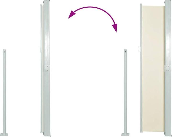 Produktbild vidaXL Balkon-Seitenmarkise (3 m)