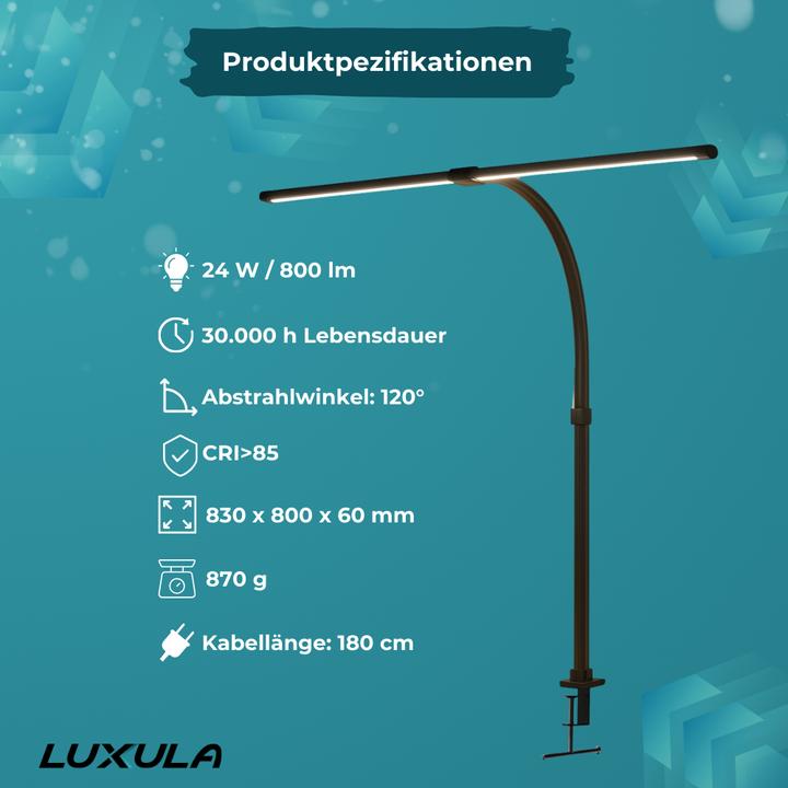 Produktbild Luxula LED Schreibtischlampe (800 lm)