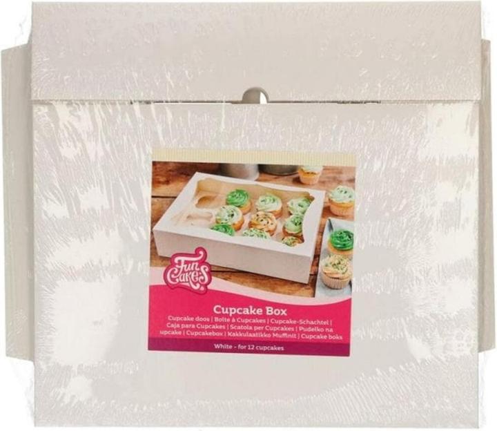 FunCakes Cupcake Box 33 x 24 x 7.5 cm, 3 Stück
