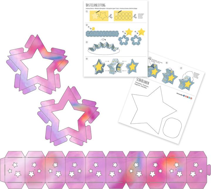 Immagine prodotto Ursus Laternen-Rohlinge Sternform-Set (25 Stück)