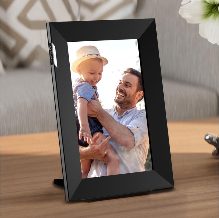 Actual product image Nixplay Touchscreen Smart Photo Frame 10.1-inch Polished Steel (8", 1280 x 800 pixels)