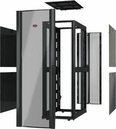 Produktbild APC NetShelter SX Enclosure - Schrank - Schwarz - 48U - 48.3 cm (19") (10.87 HE, 19 Zoll Rack)