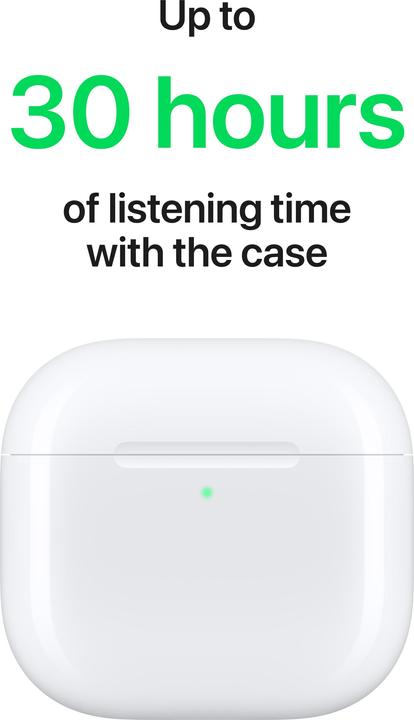 Immagine prodotto Apple AirPods 4 (ANC, 4 h, Senza fili)