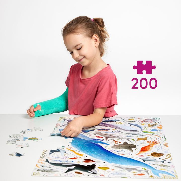 Image du produit Czuczu Puzzle Poissons et animaux aquatiques 200 pièces (200 pièces)