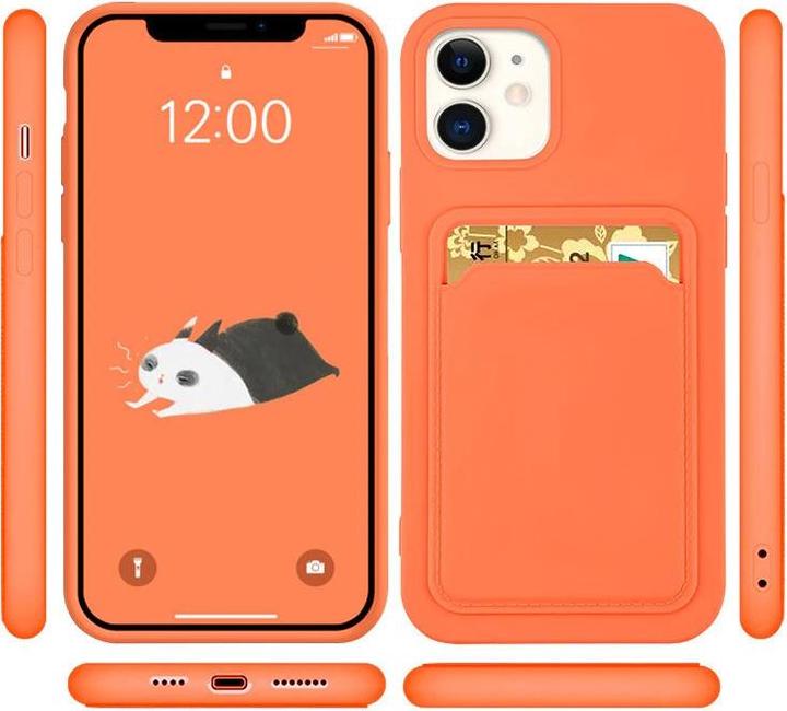 Immagine prodotto Hurtel Portacarte Portafoglio in silicone Portafoglio con slot per carte Documenti per iPhone 12 Pro Max Ar (Apple iPhone 12 Pro Max)