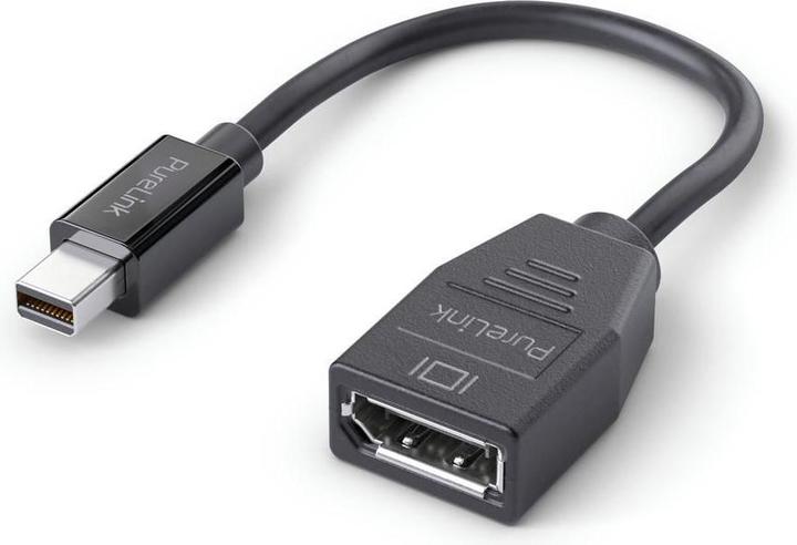 Produktbild Purelink Mini DisplayPort auf DisplayPort Adapter - 4K60 - iSerie - schwarz - 0,10m (10 cm)