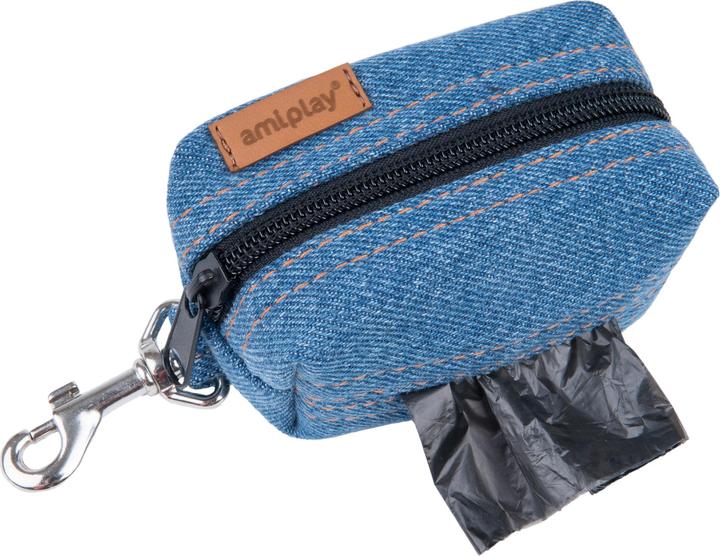 amiplay Beutelspender Denim, 9 x 5 x 4 cm (Hund, Allgemein)