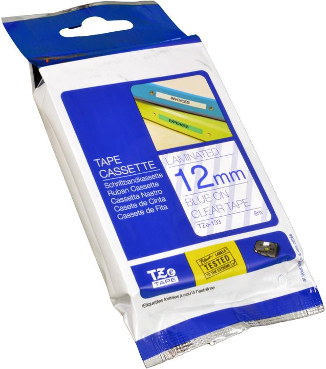 Produktbild Brother Tze-133 (1.20 cm, Transparent, Blau)