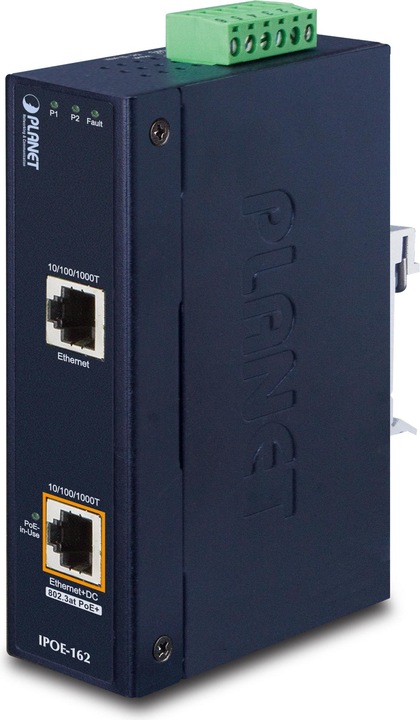 Immagine prodotto Planet Industrial IEEE 802.3at High Power over Ethernet (2 Porti)
