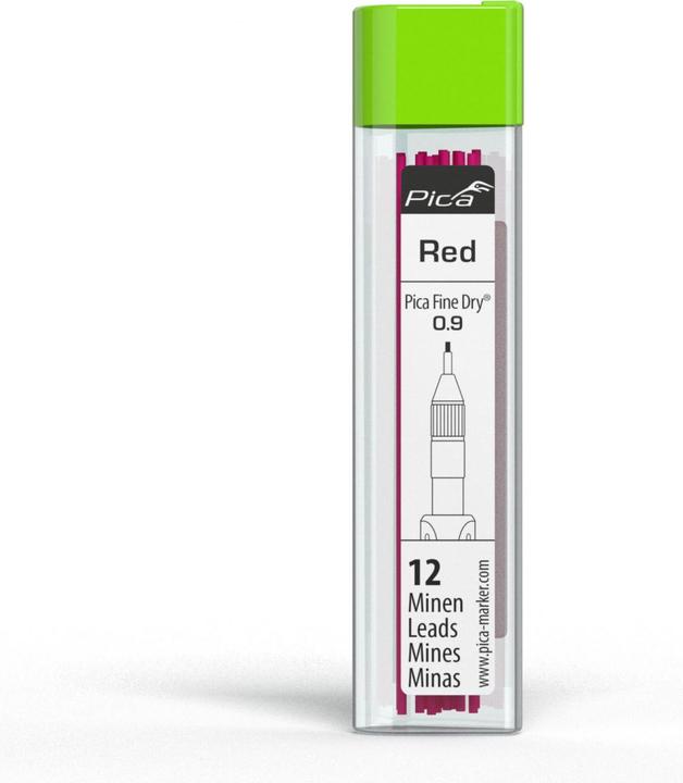 Produktbild Pica Fine-Dry Minen-Set rot (12 Stk., 0.90 mm)