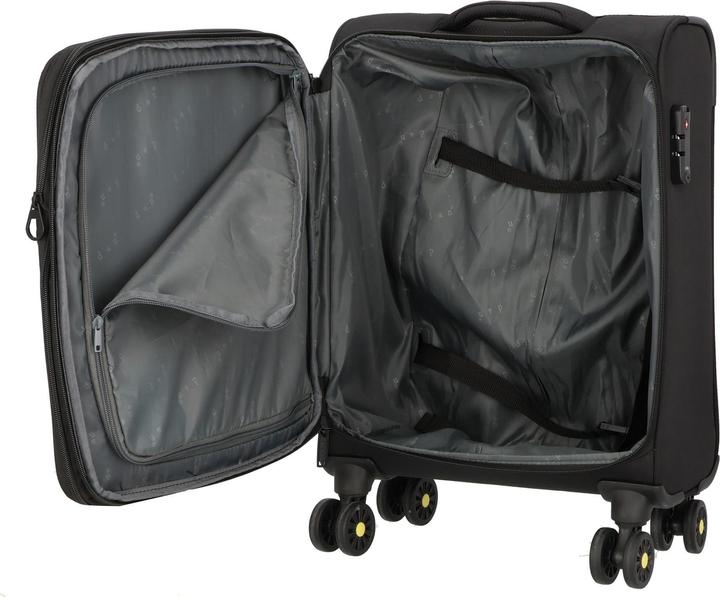 Immagine prodotto D&N Travel Line 9704 Carrello cabina a 4 ruote S 55 cm con ripiegamento elastico (38 l)