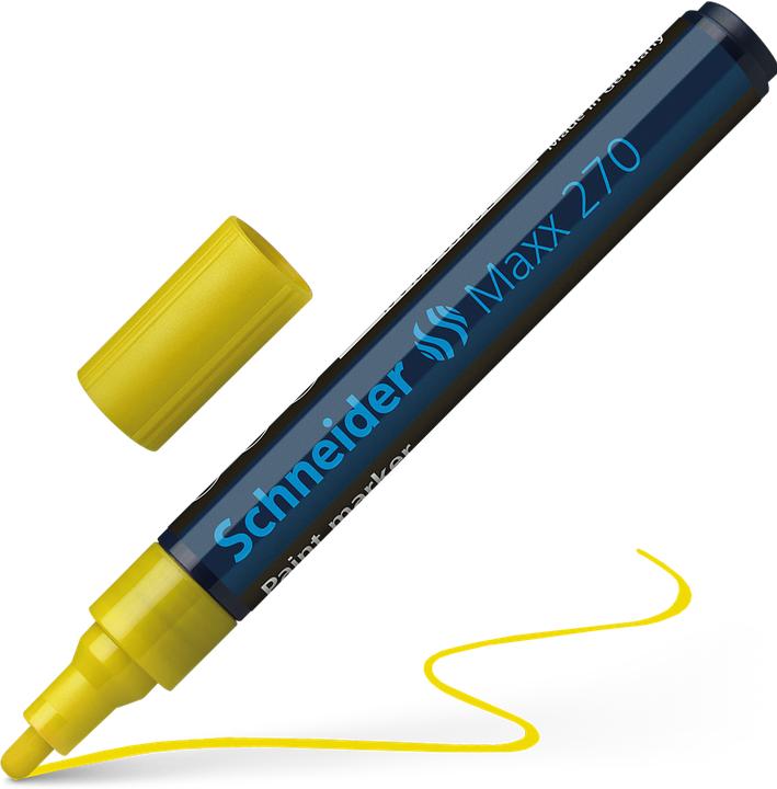 Produktbild Schneider Lackmarker Maxx 270 1-3mm gelb (Gelb, 3 mm, 1 x)