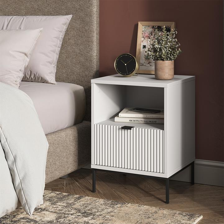 Actual product image Vicco Bedside table Eliza, White, Set of 2