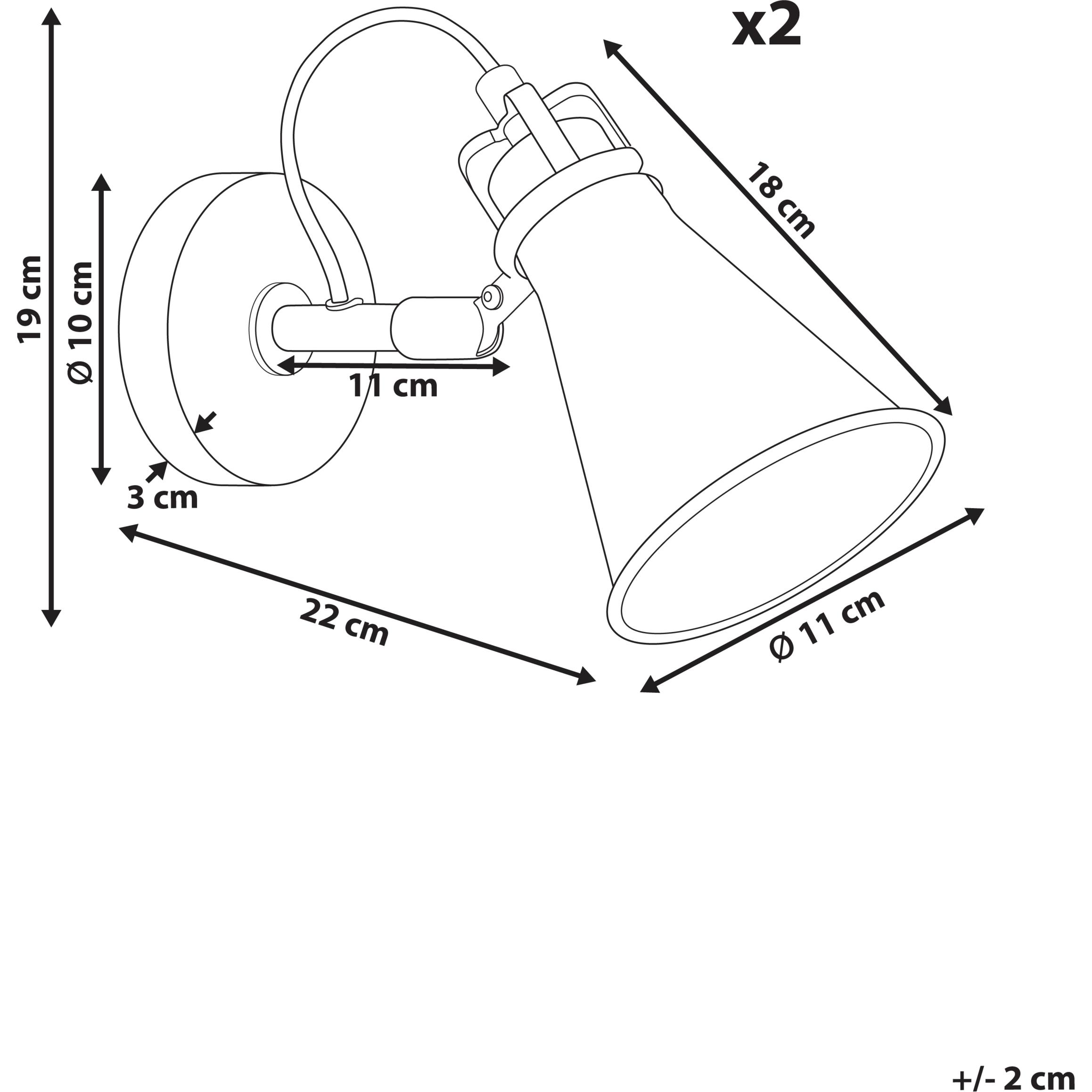 Thumbnail - Beliani, Wandleuchte + Deckenleuchte, Moyola
