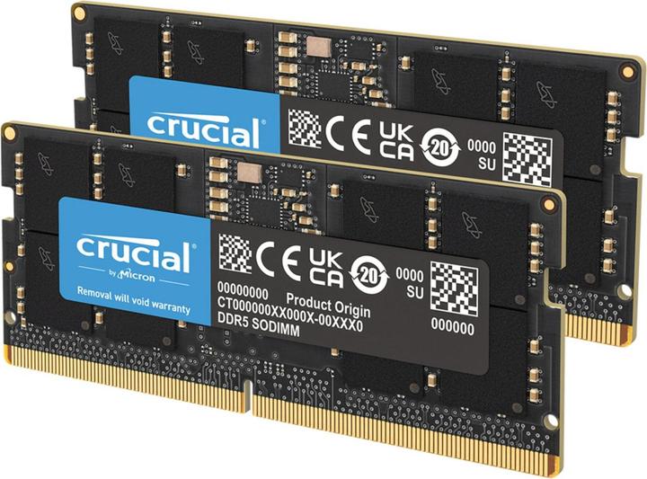 Immagine prodotto Crucial SORAM D5 5600 128GB C46 K2 (2 x 64GB, 5600 MHz, RAM DDR5, SO-DIMM)
