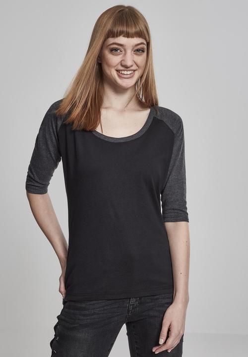 Produktbild Urban Classics Ladies 3/4 Contrast Raglan Tee (3XL)