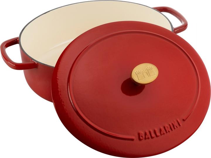 Actual product image Ballarini Bellamonte Cocotte 23 cm, oval, red (23 cm, Casserole + Stewpot, Cast iron)