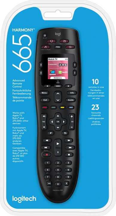 Produktbild Logitech Harmony 665 (Universal Fernbedienung, Infrarot)