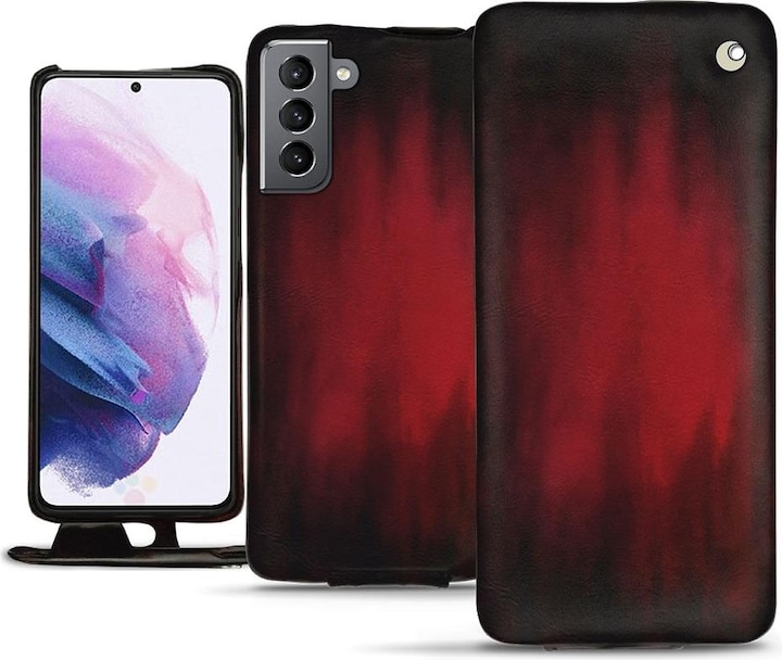 Noreve Lederschutzhülle vertikal (Samsung Galaxy S21)