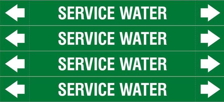 Produktbild Brady ASME - Rohrmarkierer - Service Water
