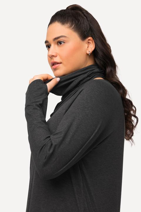 Produktbild Ulla Popken Sweater, Loop, Rundhals, Langarm, extraweich, Daumenloch (58)