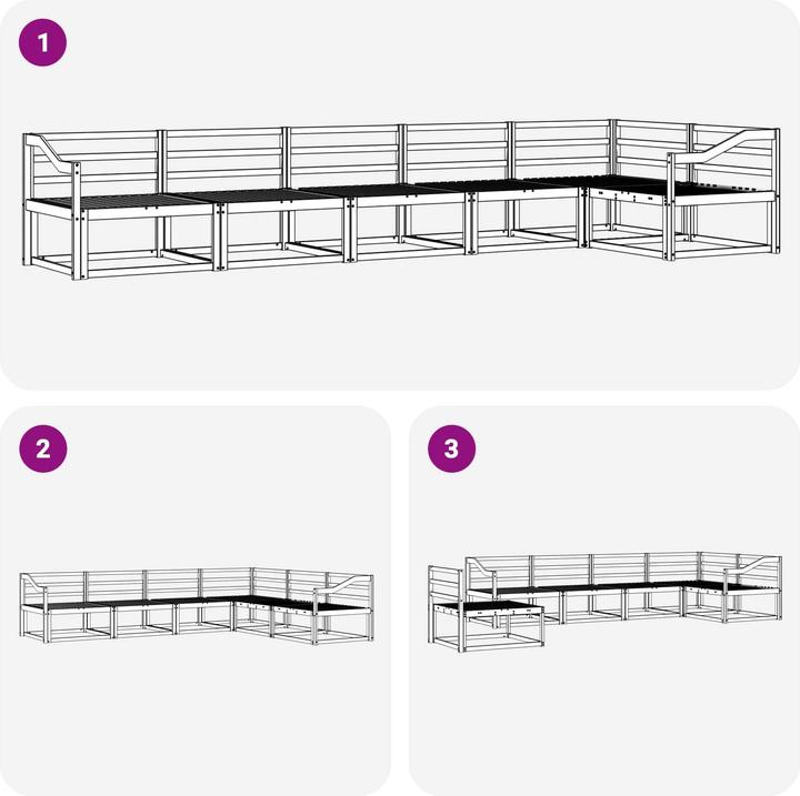 Produktbild vidaXL Outdoor-Sofa