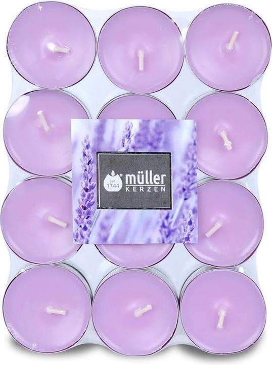 Actual product image müller Kerzen Scented Light Lavender Fields 24 pieces