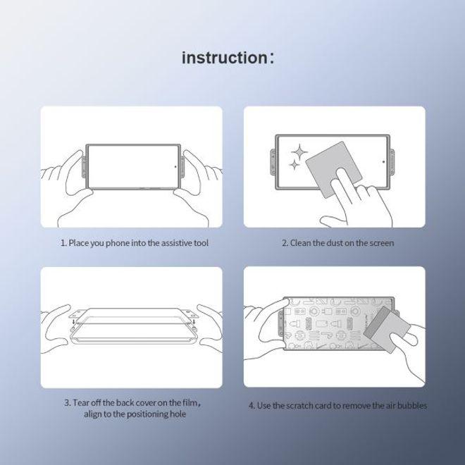 Actual product image Nillkin Galaxy S22+ - 2 pcs. Armored glass front protective film (2 pcs., Samsung Galaxy S22+)