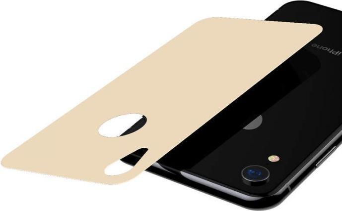 Produktbild Baseus iPhone Xr 03 mm Full coverage curved TGlass rear ProtectorGold (1 Stück, Apple iPhone XR)