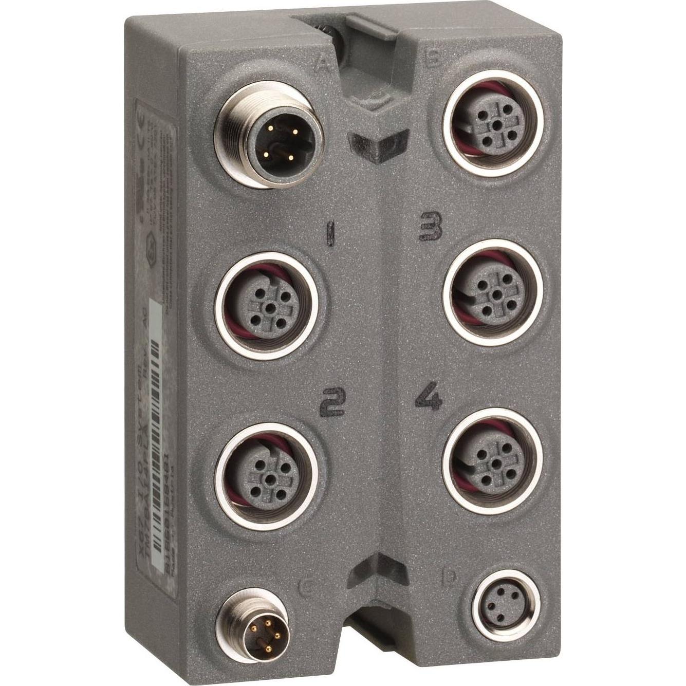 Schneider Electric Blocco di estensione, TM7, IP67, 4AI, +/-10V, connettore M12 TM7BAI4VLA, Domotica