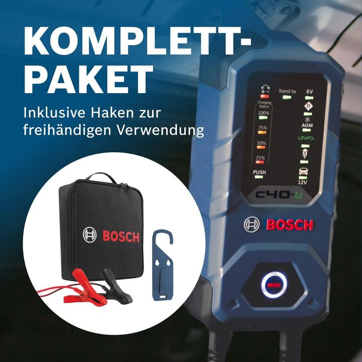 Actual product image Bosch Automotive C40-LI charger (5 A)