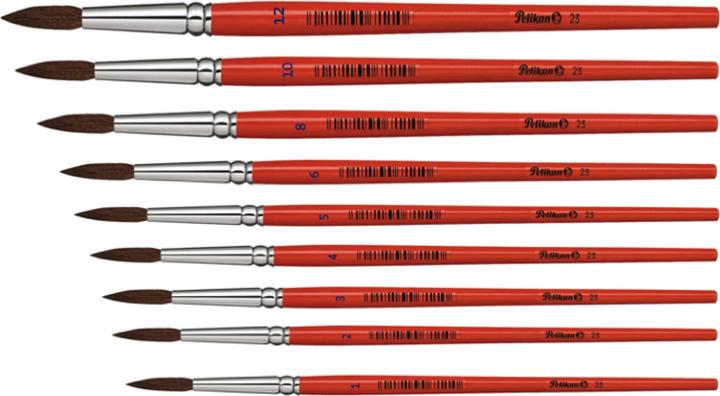 Produktbild Pelikan 720417 - Haar - Pinsel (Sorte: 23) Inhalt je Grösse 3 x 2, 4, 6 und 8 (0.01 mm)