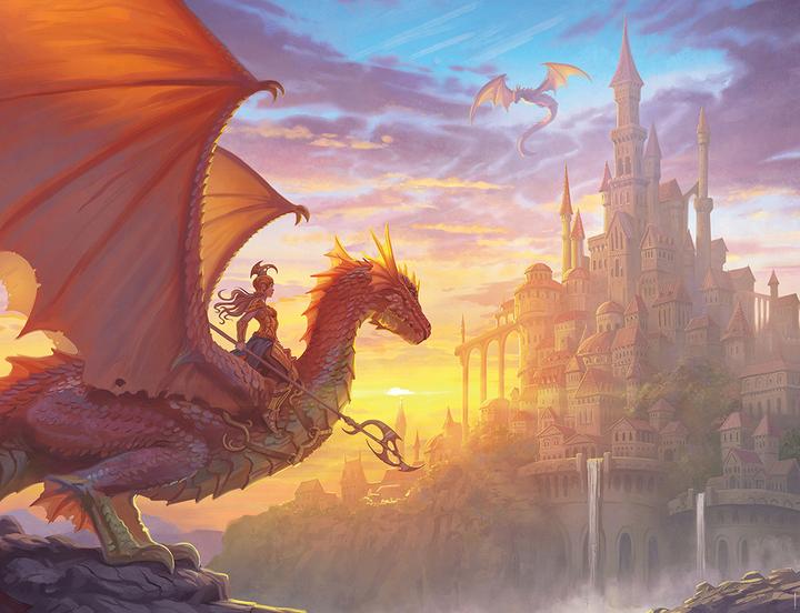 Actual product image Nathan Puzzle 2000 pieces Castle Protectors (Fantasy Collection) (2000 pieces)