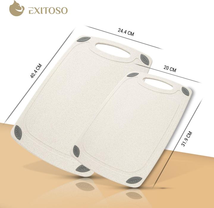 Immagine prodotto Exitoso Schneidebretter 2er Set 20 cm x 32 cm
