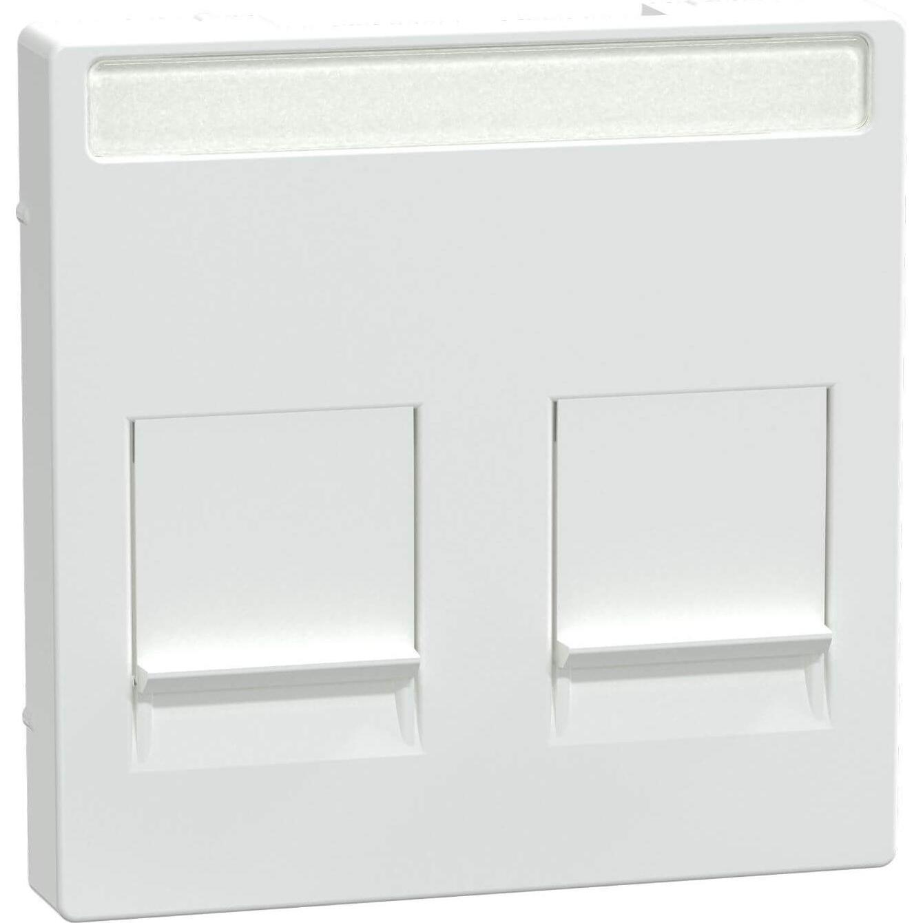 Merten, Zubehör Schalterprogramm, Zentralpl. f. Modular Jack 2f. MEG4564-0325