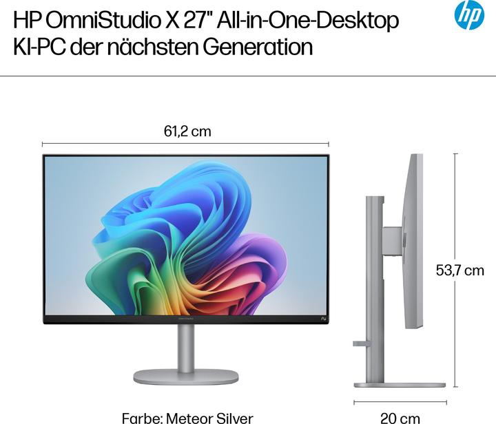 Actual product image HP OmniStudio X AIO 27-cs1076ng (2000 GB, 16 GB, Intel Core Ultra 7 256V)