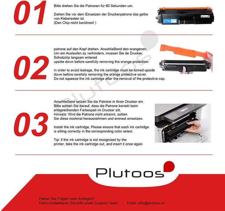 Image du produit Plutoos Brother TN-325C toner XXL compatible, cyan (C)