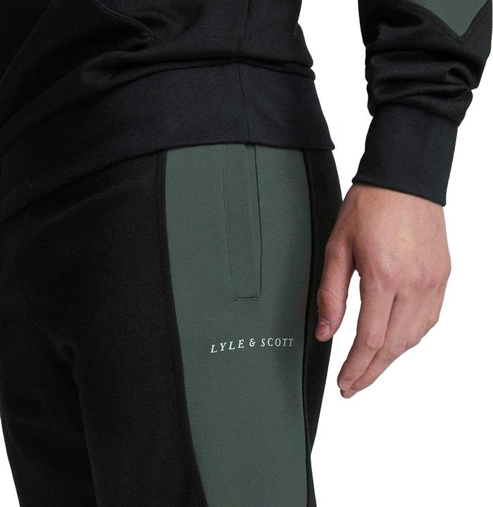 Actual product image Lyle and Scott Mens Colour Block Jogging Bottoms (XS)