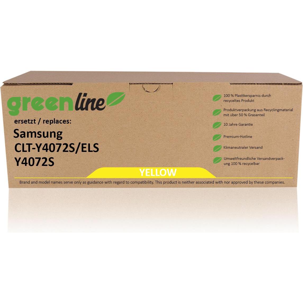 Inkadoo, Toner, Toner greenline ersetzt Samsung CLT-Y 4072 S/ELS / Y4072S Toner