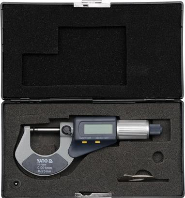 Produktbild Yato Mikrometer mit Digitalanzeige YT-72305 - 0-25 mm