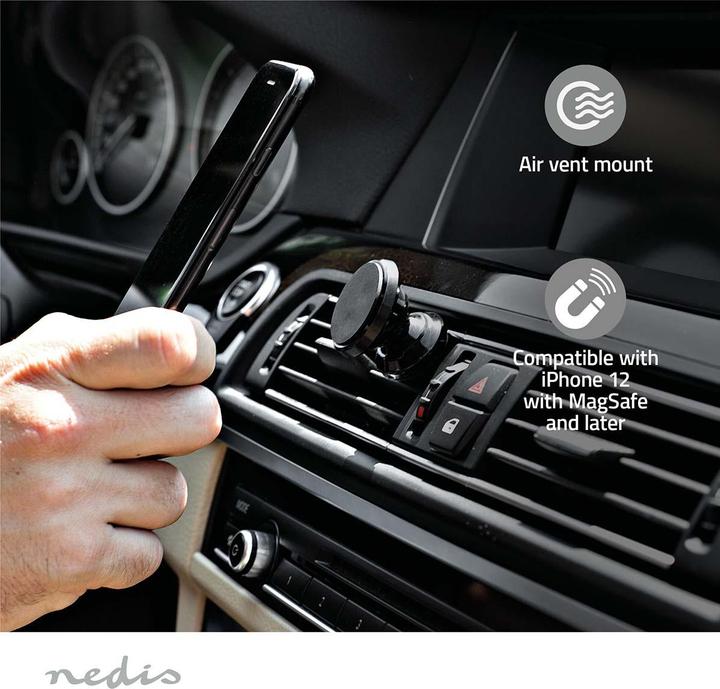 Actual product image Nedis Wireless car charger | Qi certified | 7.5 / 10 / 15 W | 1.5 / 1.67 / 2 A | 1.00 m | FOD / Übe