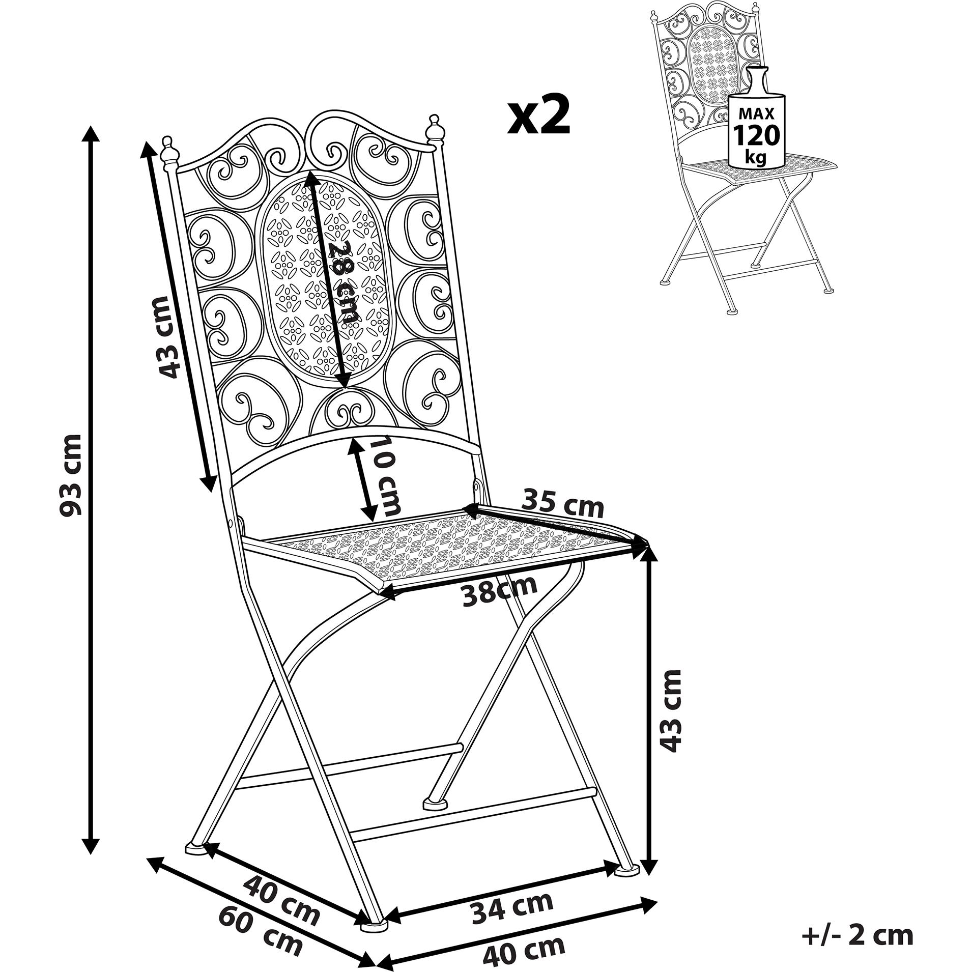 Thumbnail - Beliani, Gartenstühle, Bormio