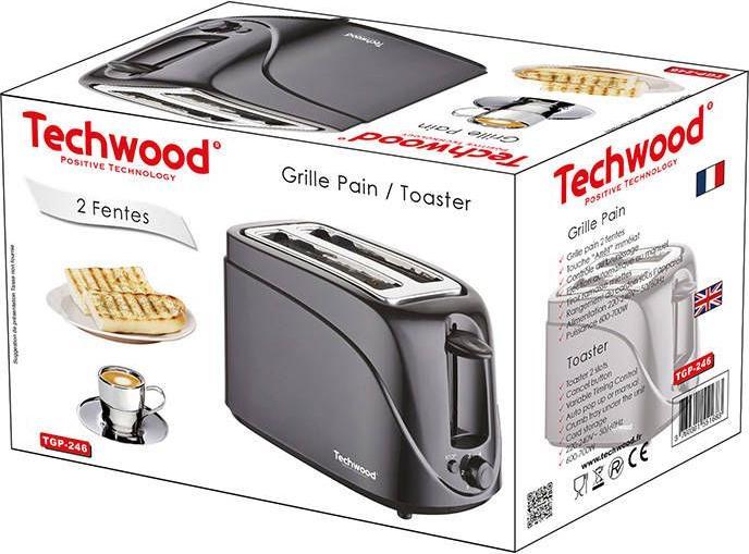 Productafbeelding Techwood Broodrooster TGP-246 (zwart)
