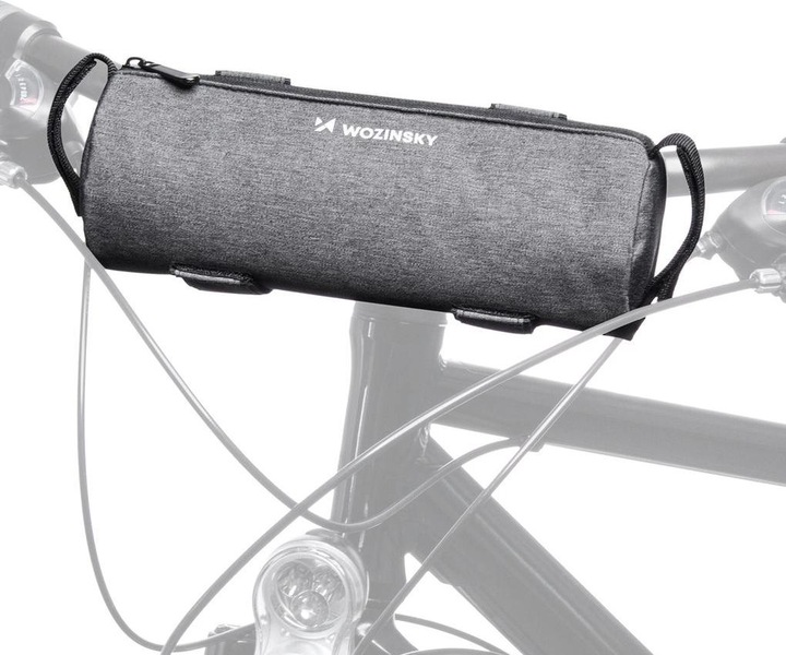 Actual product image Wozinsky WBB37GRB bicycle bag with thermal insulation - gray (0.70 l, Luggage carrier bag)